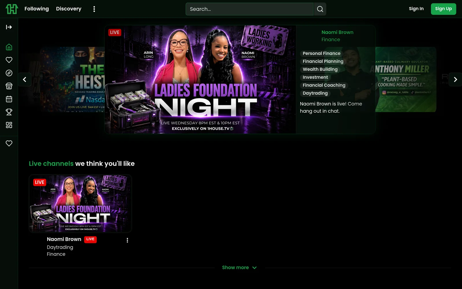 1House β EdTech Β· Streaming